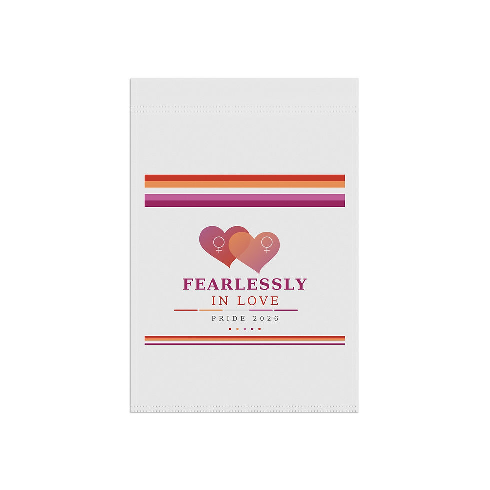 Thumbnail: Garden Flag — "Fearlessly in Love" Lesbian Pride 2026