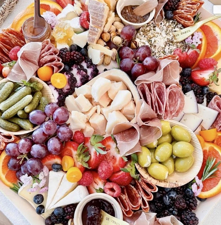 Arranged Food and Objects