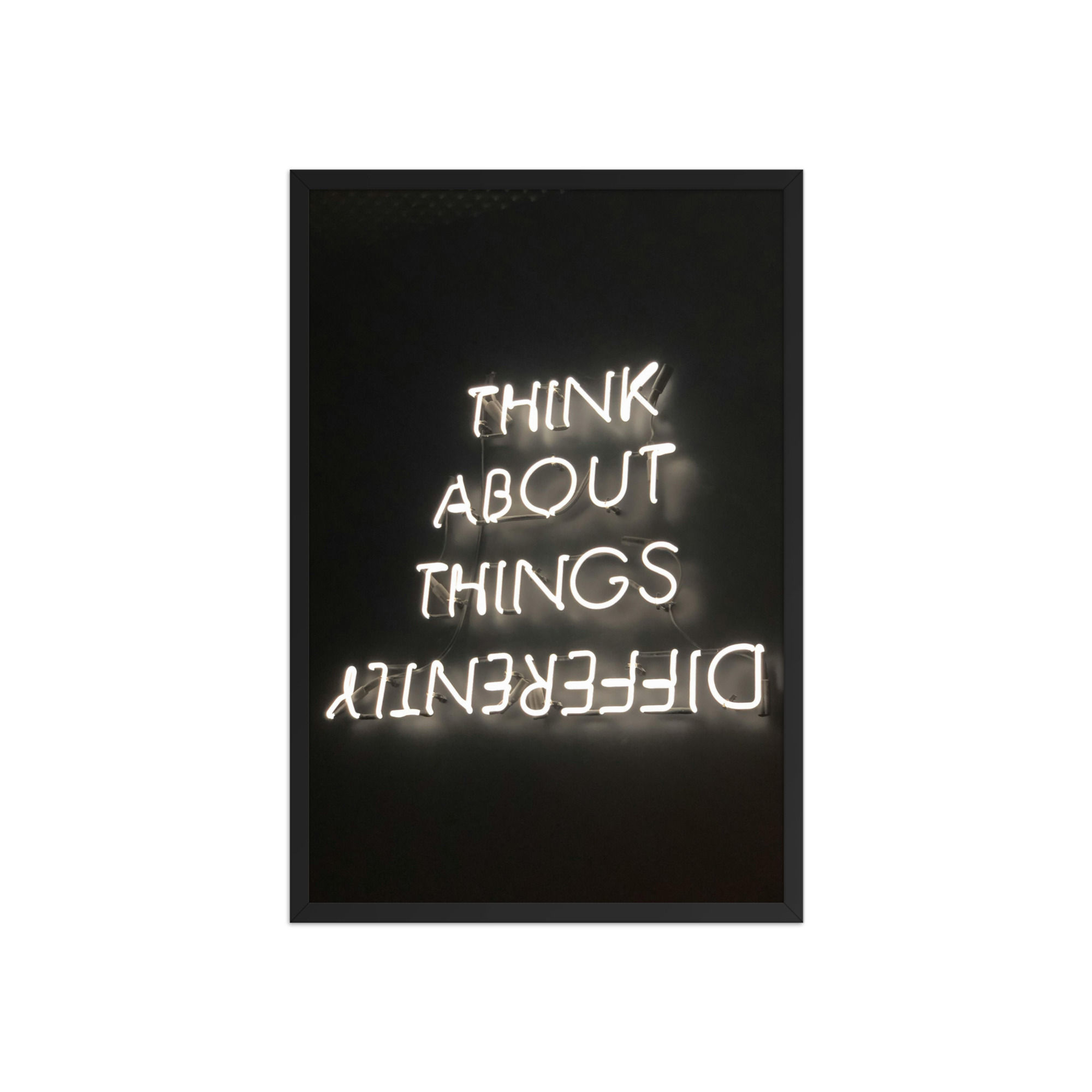 'Think Differently' Framed