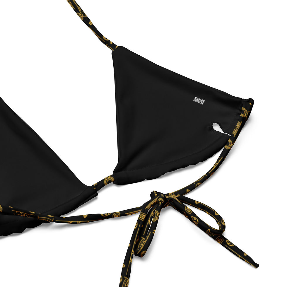 Thumbnail: Nubian Hiero Bikini Top