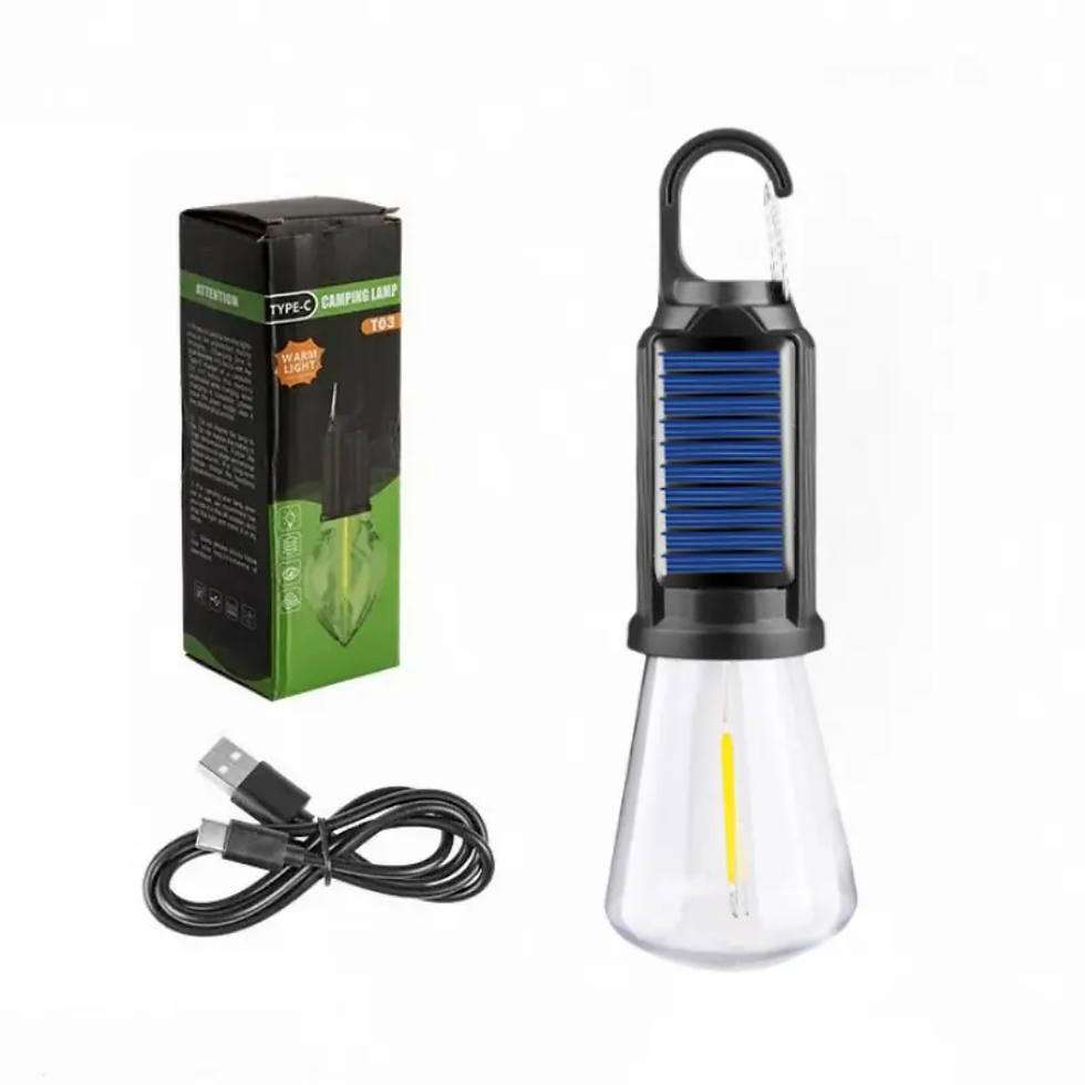 Thumbnail: Solar LED Charging Energy-saving Bulb Light Solar Powered LED Emergency Camping 