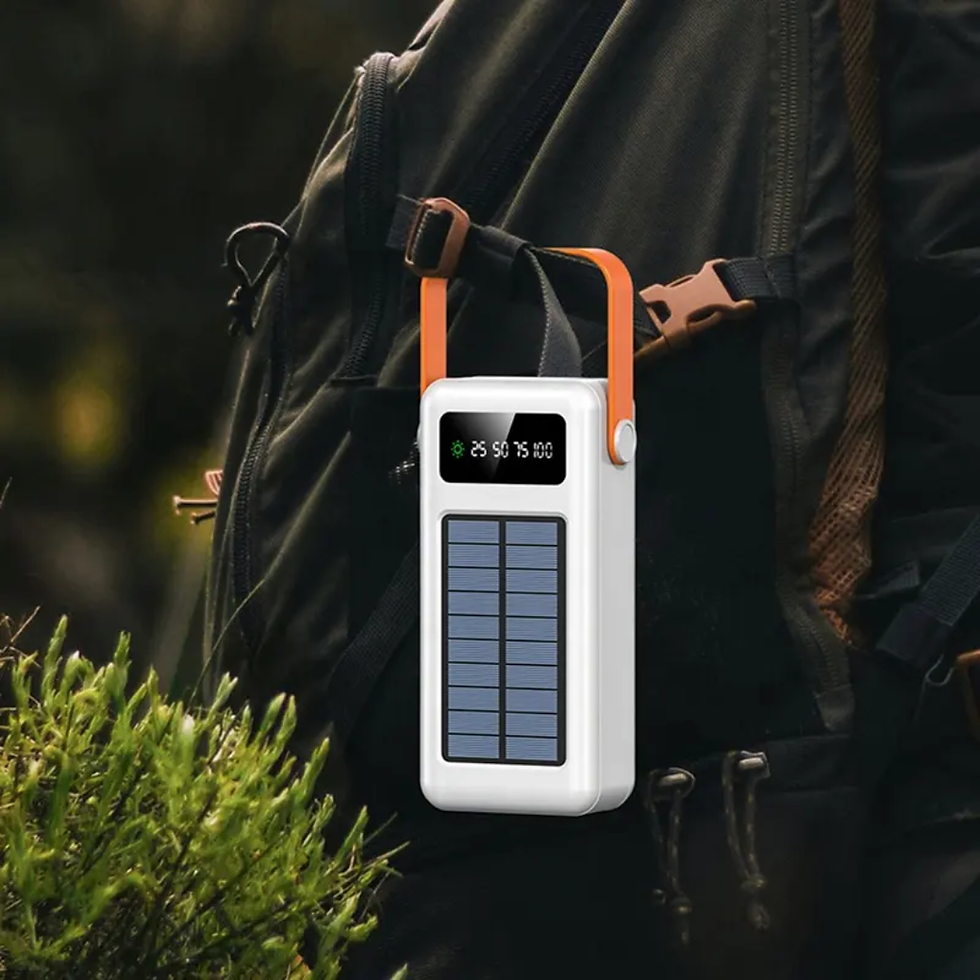 Thumbnail: Outdoors Waterproof Solar Power Bank 30000mAh Portable Solar Charger 