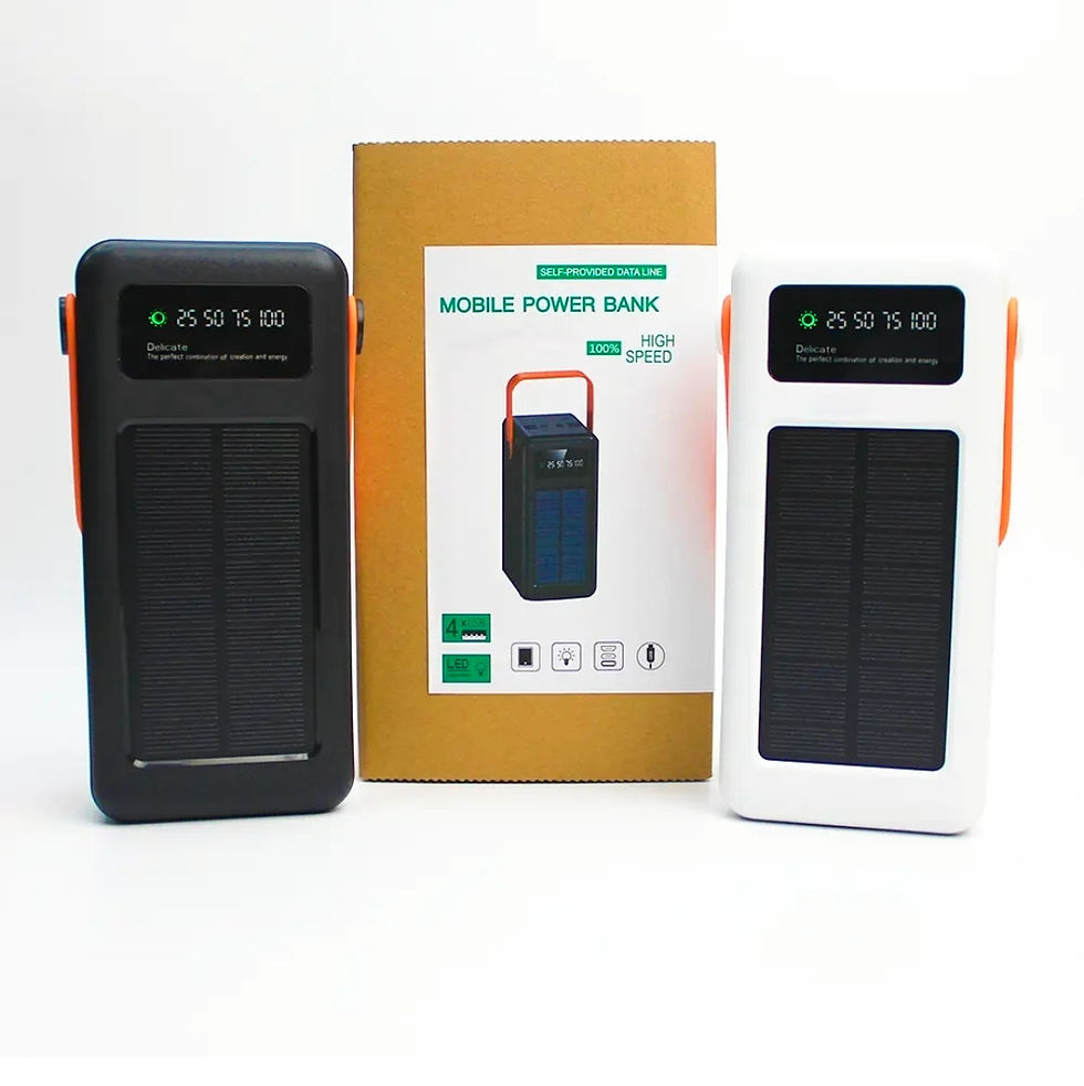 Thumbnail: Outdoors Waterproof Solar Power Bank 30000mAh Portable Solar Charger 