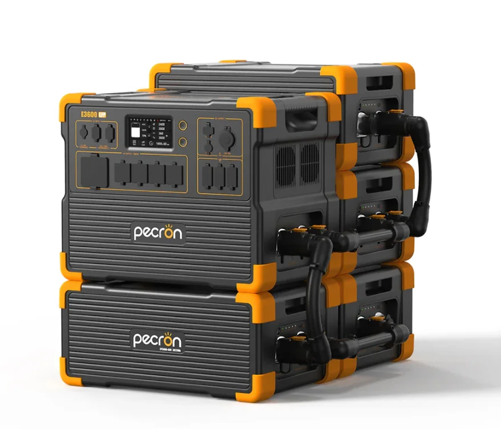 Thumbnail: E3600LFP Portable Power Station  with 2 solar panel set complete