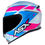 Miniatura: Capacete ASX Eagle Fast Branco Rosa e Azul