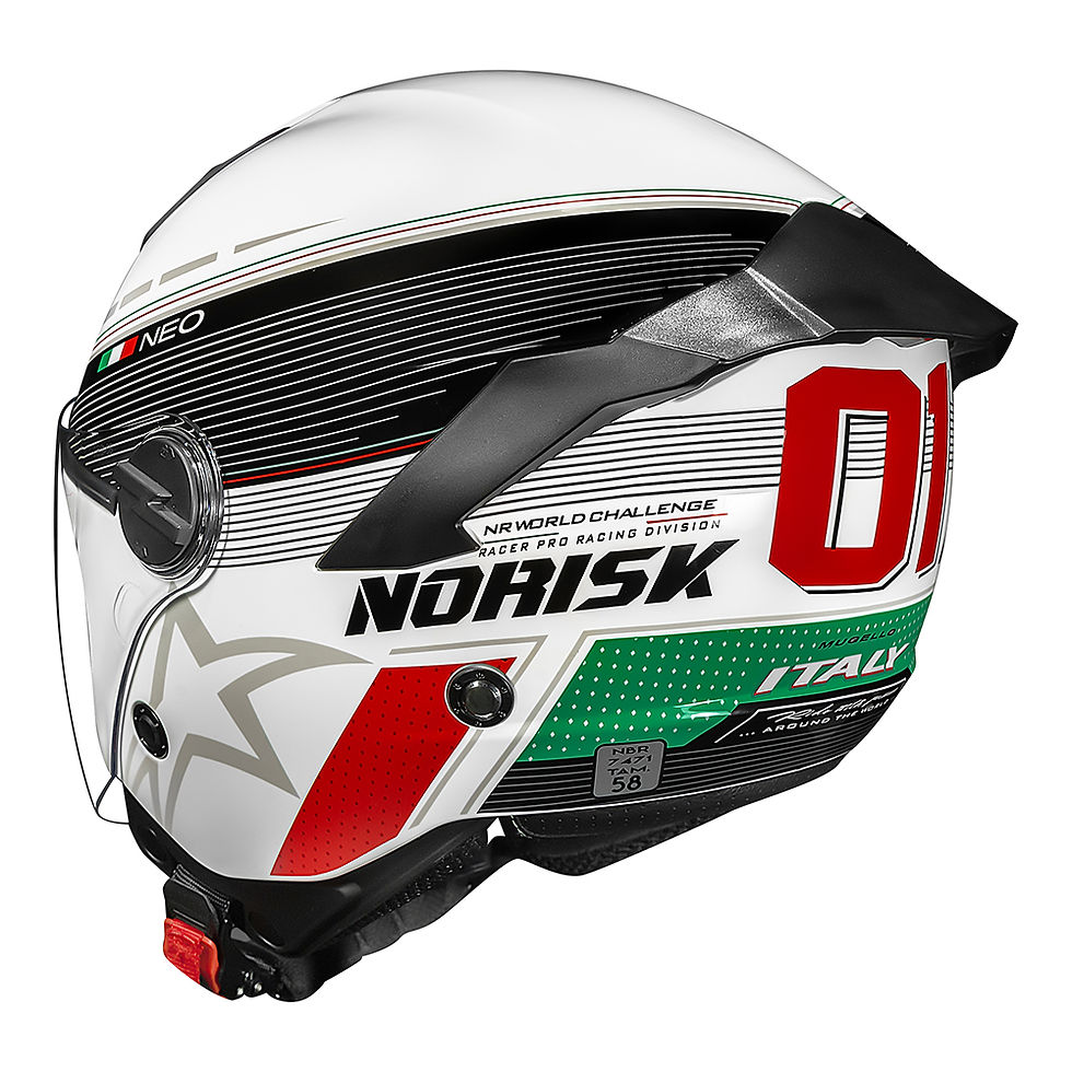 Miniatura: Capacete Norisk Neo Grand Prix Italy Branco
