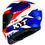 Miniatura: Capacete KYT TT Course Gear Azul e Vermelho