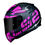 Miniatura: Capacete LS2 FF353 Rapid Cromo Preto e Rosa