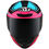 Miniatura: Capacete KYT TT Course Overtech Preto Azul e Rosa