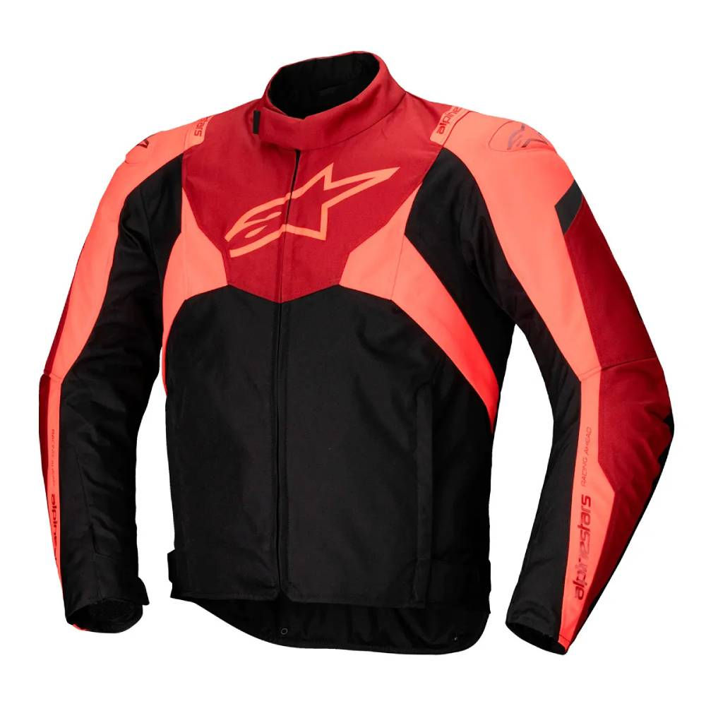 Jaqueta Alpinestars T Jaws V4 WP Preta e Vermelho Escuro