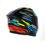 Miniatura: Capacete ASX City Arrow Preto Azul e Amarelo