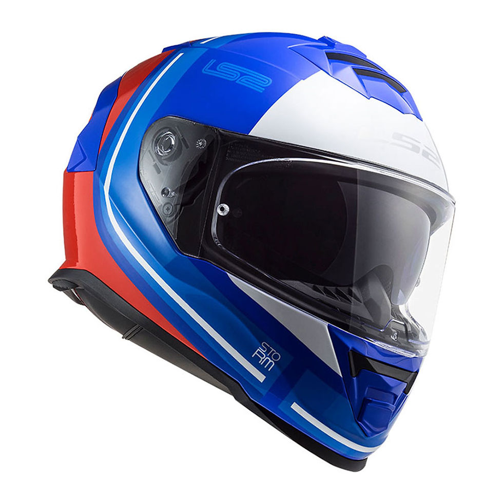 Miniatura: Capacete LS2 FF800 Storm Slant  Azul e Vermelho