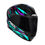 Miniatura: Capacete ASX City Arrow Preto Tiffany e Roxo