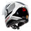 Miniatura: Capacete Race Tech Signal Gear Preto e Branco
