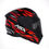 Miniatura: Capacete ASX City Arrow Preto Vermelho e Branco