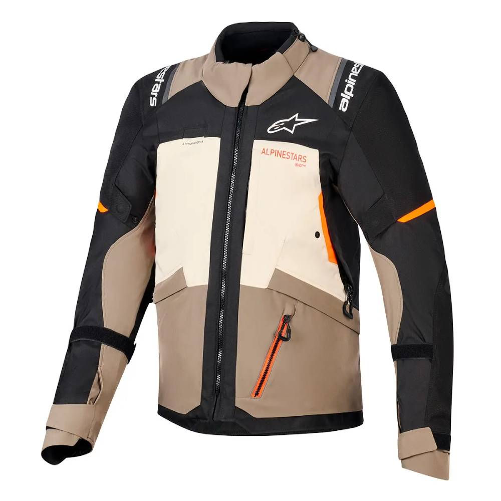 Jaqueta Alpinestars Andes V4 Drystar Cinza Bege e Preto