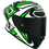Miniatura: Capacete KYT TT Revo Alex Lowes 2024 Preto Branco e Verde