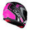 Miniatura: Capacete LS2 FF353 Rapid Doom Preto e Rosa Fosco