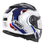 Miniatura: Capacete Shoei Neotec 2 Respect Branco e Azul TC-10