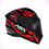 Miniatura: Capacete ASX City Arrow Preto Vermelho e Branco