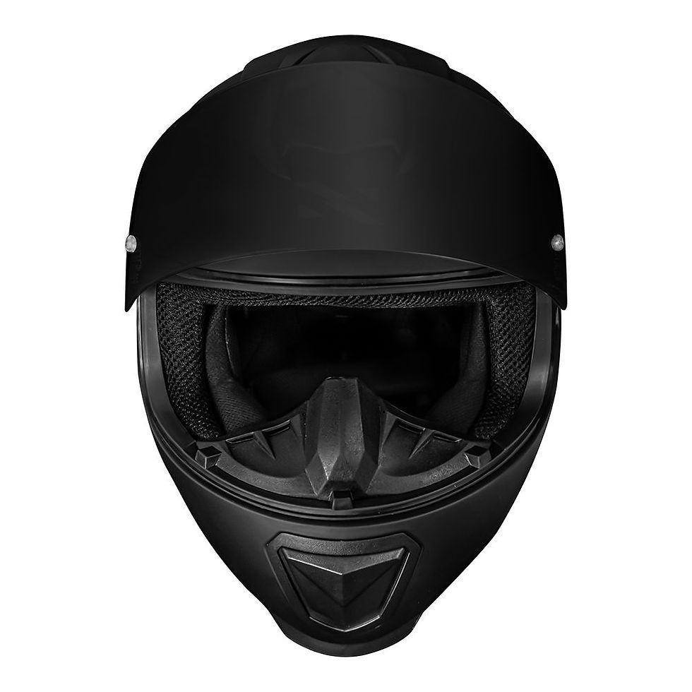 Miniatura: Capacete Norisk Razor Monocolor Preto Fosco Edition Viseira Fumê e Spoiler Fumê