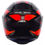 Miniatura: Capacete ASX Eagle Fast Preto Grafite e Vermelho