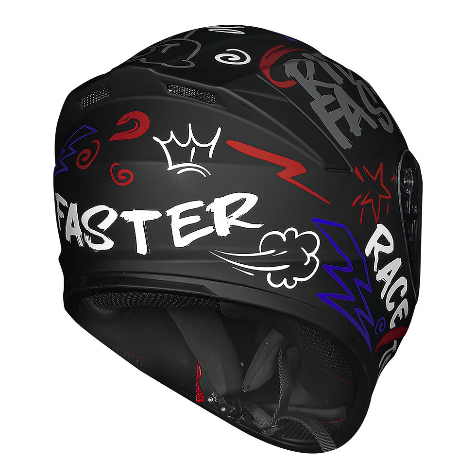 Miniatura: Capacete Race Tech Hit Faster Preto e Vermelho Fosco