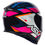 Miniatura: Capacete ASX Eagle Fast Preto Rosa e Branco