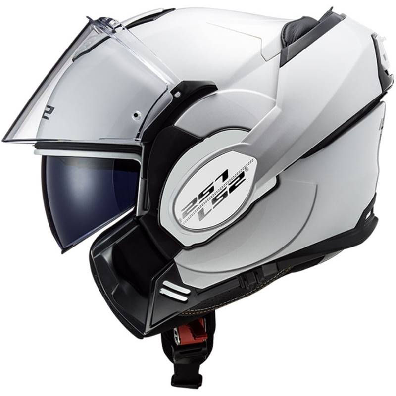 Capacete Ls2 Valiant Monocolor Branco Brilhante