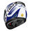 Miniatura: Capacete Race Tech Sector Slash Branco e Azul