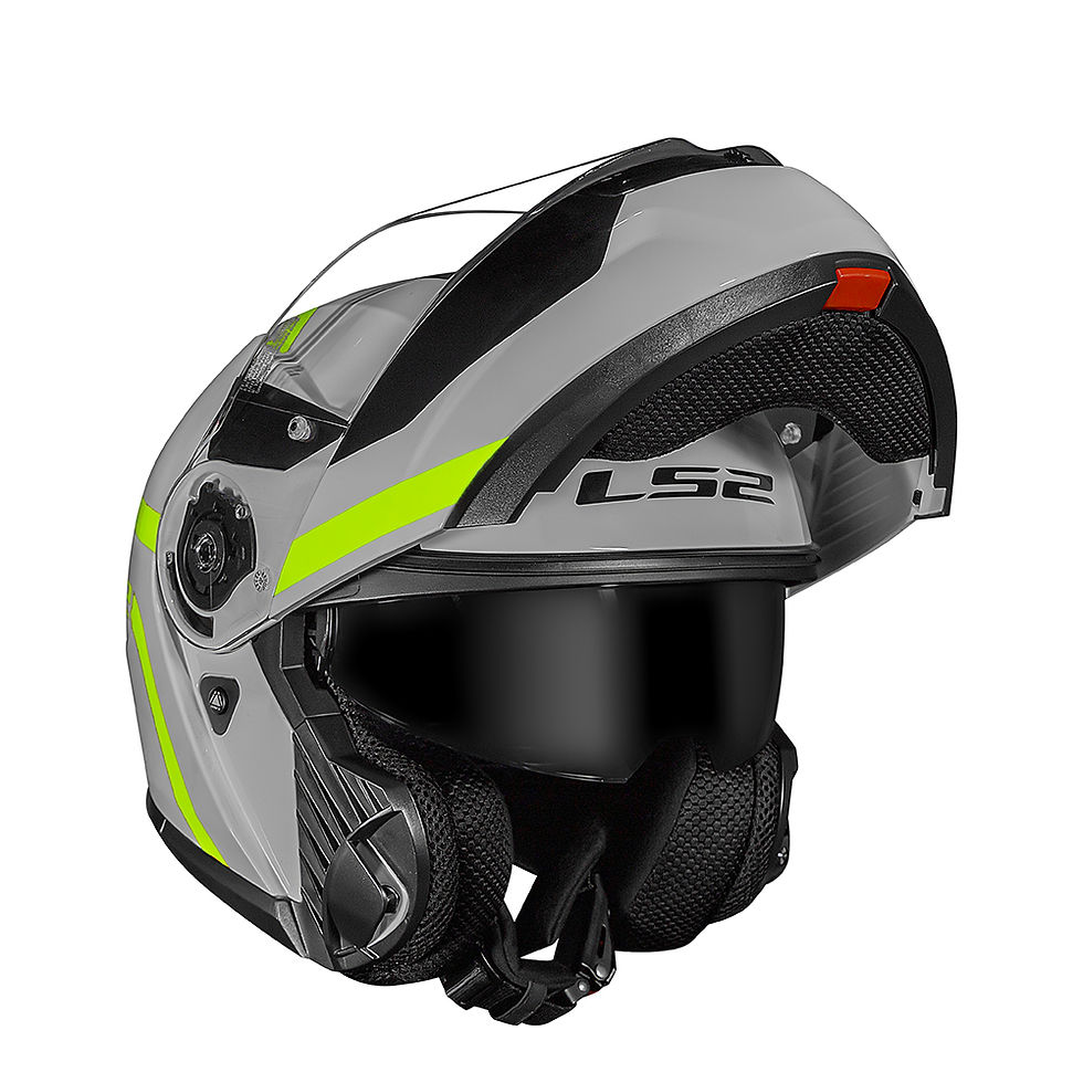 Miniatura: Capacete Ls2 FF908 Strobe II Autox Cinza e Amarelo