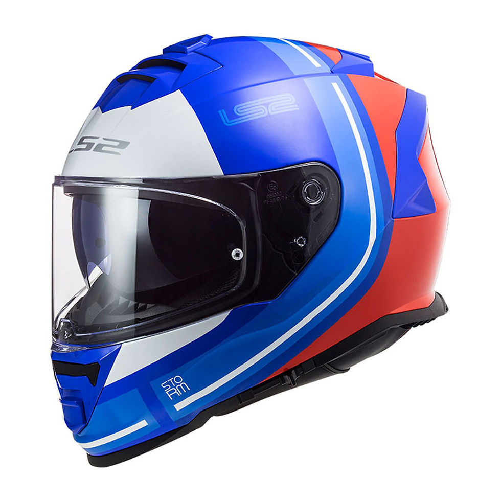 Miniatura: Capacete LS2 FF800 Storm Slant  Azul e Vermelho