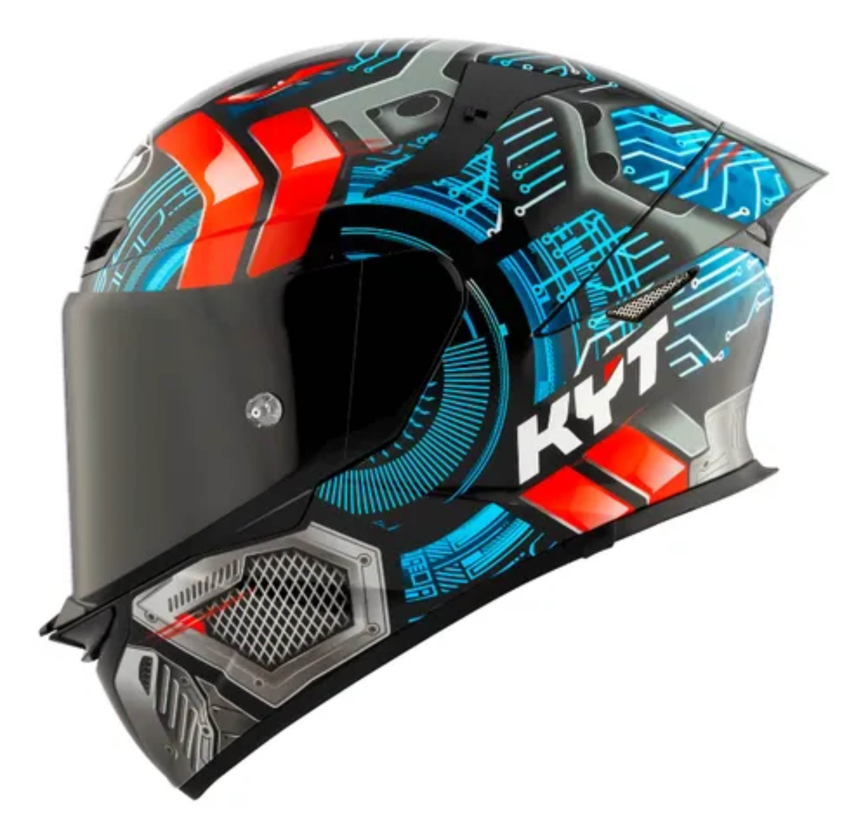 Capacete KYT TT Revo Synchrotron Preto e Azul