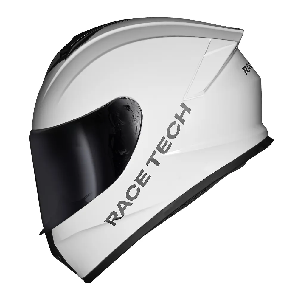 Capacete Race Tech Hit Monocolor Branco