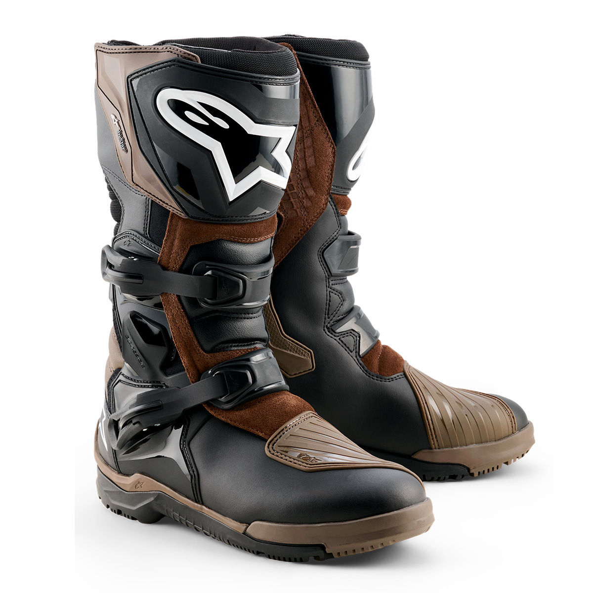 Bota Alpinestars Corozal V2 Adventure Drystar Preto e Marrom