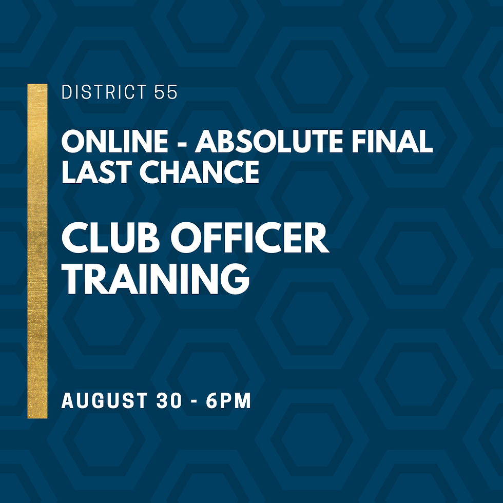 Club Officer Training (COT) - Online - Absolute Final COT