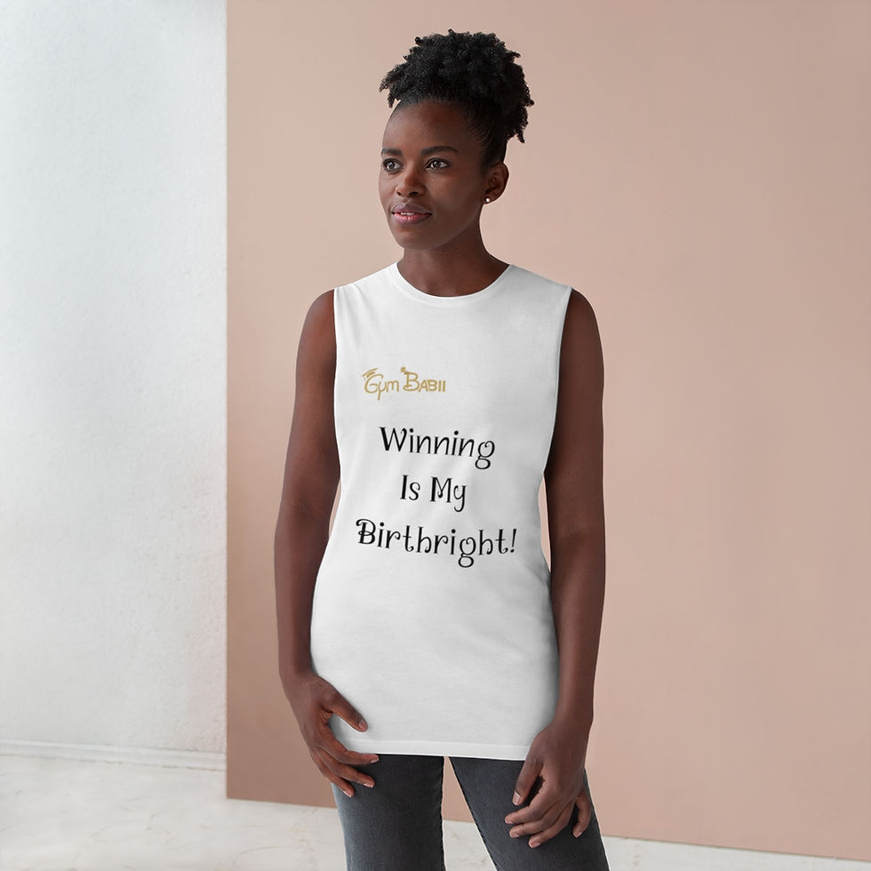 Thumbnail: Gym Babii's, "Born To Do!" Unisex Barnard Tank 