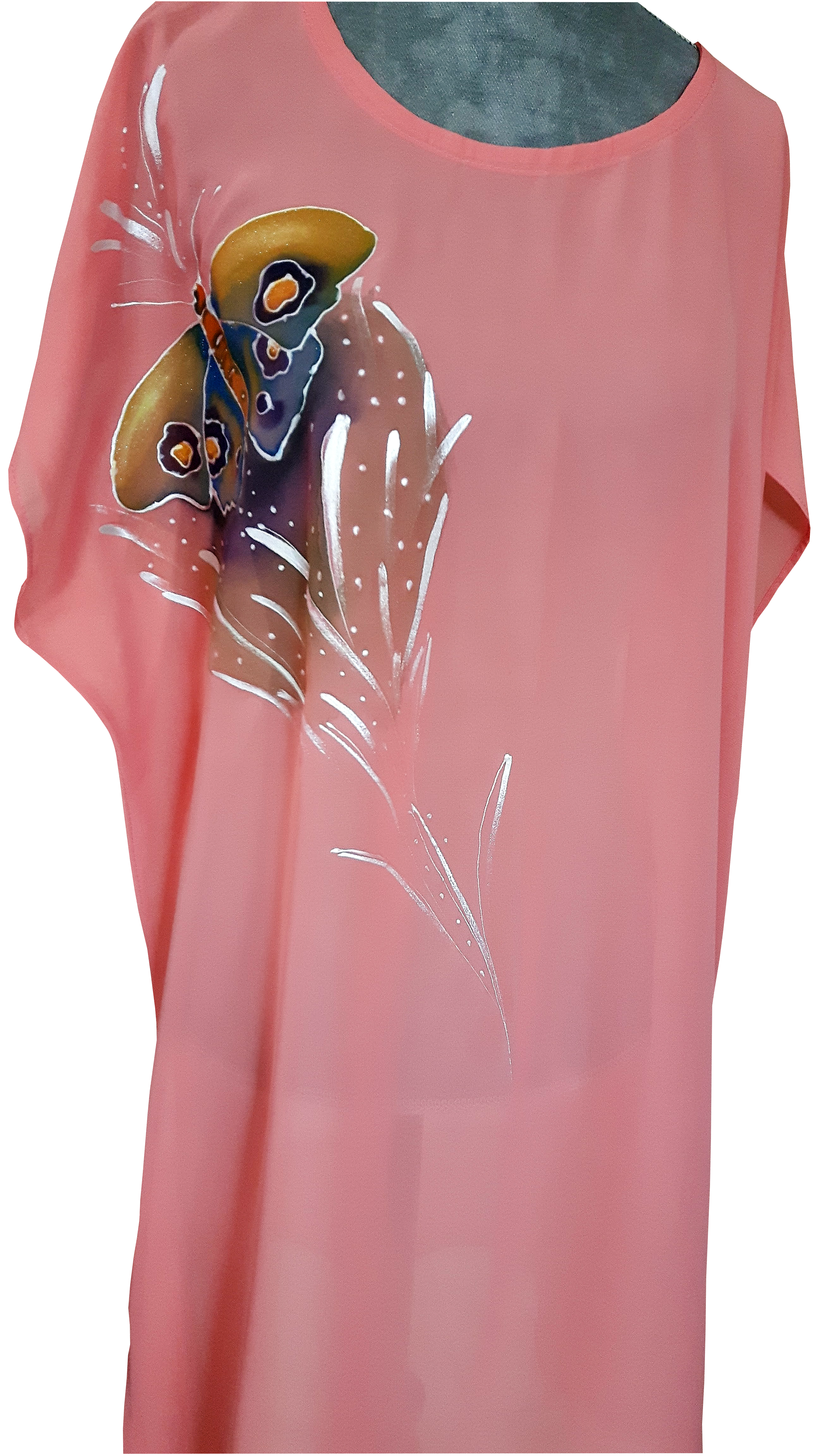 Salmon pink tunique drawing 90