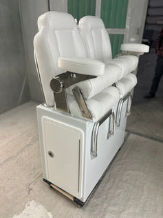 MODEL LPC LEANING POST COOLER-NAUTICAL DESIGN INC- HELM SEAT TACKLE STORAGE COOLER FOR BOAT