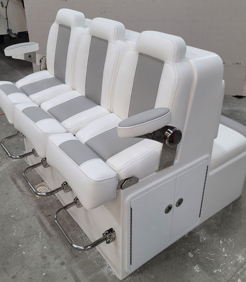 MODEL PLP PREMIER LEANING POST -NAUTICAL DESIGN INC -COOLER LEANING POST HELM AND AFT BOAT SEAT STORAGE