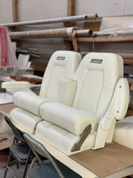 custom helm bench , for Jupiter Boat.  