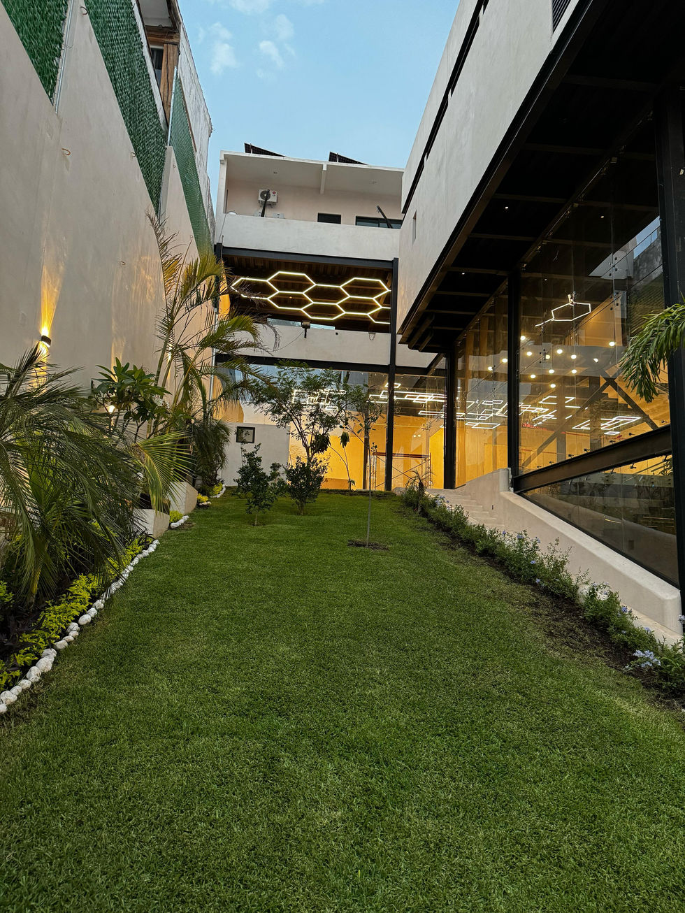 Jardín exterior