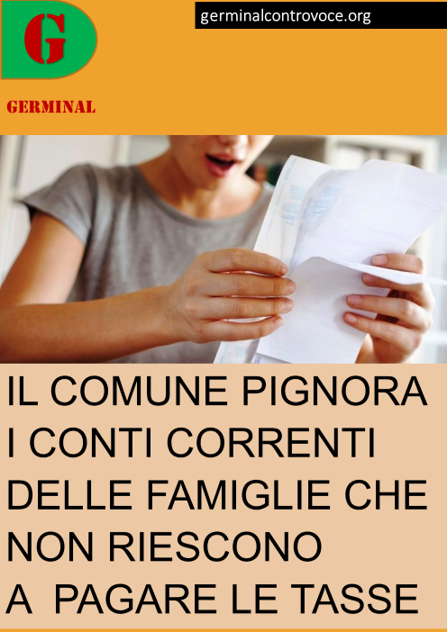 IL COMUNE PIGNORA I CONTI CORRENTI DELLE FAMIGLIE CHE NON RIESCONO A 