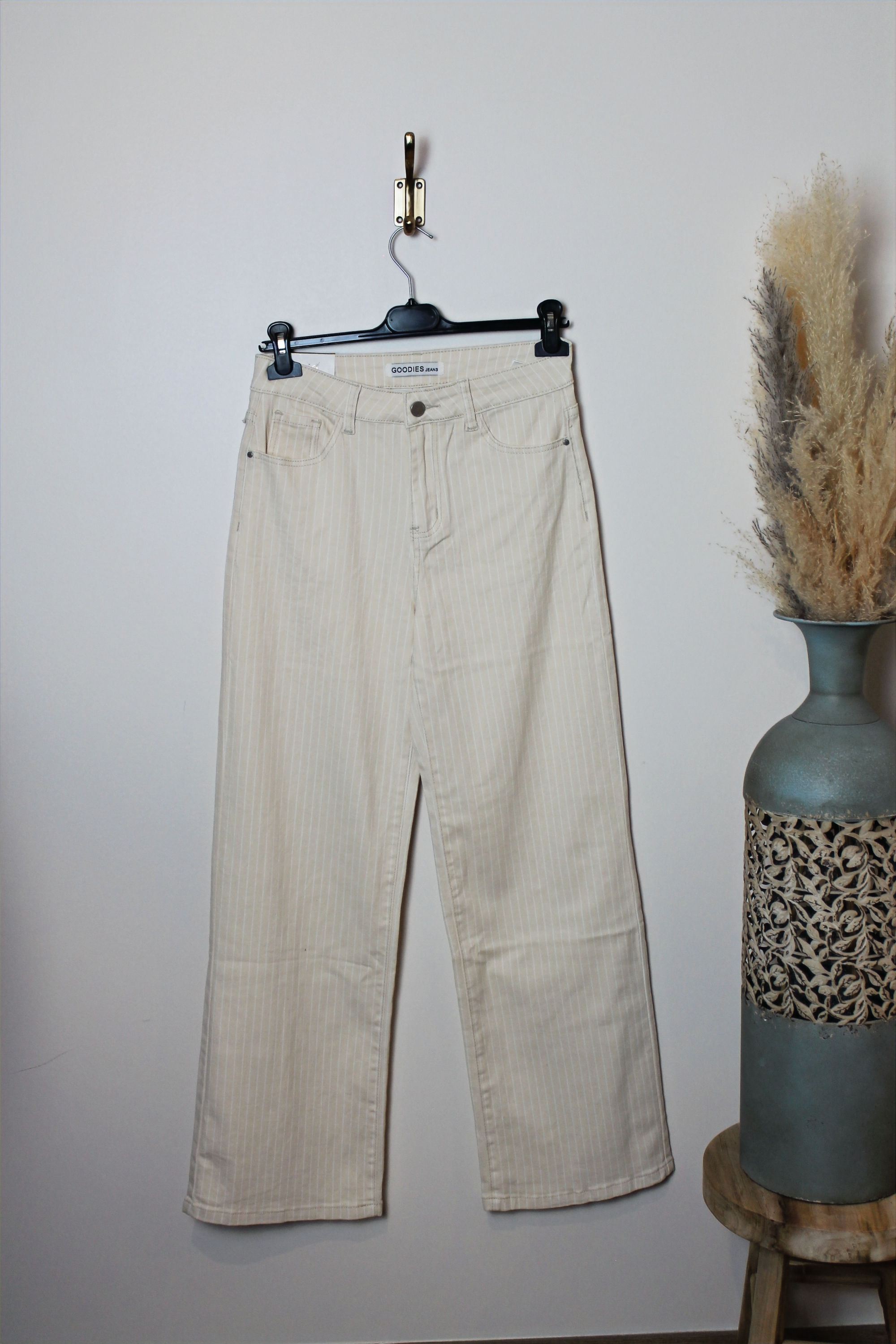 Pantalon rayé wide leg