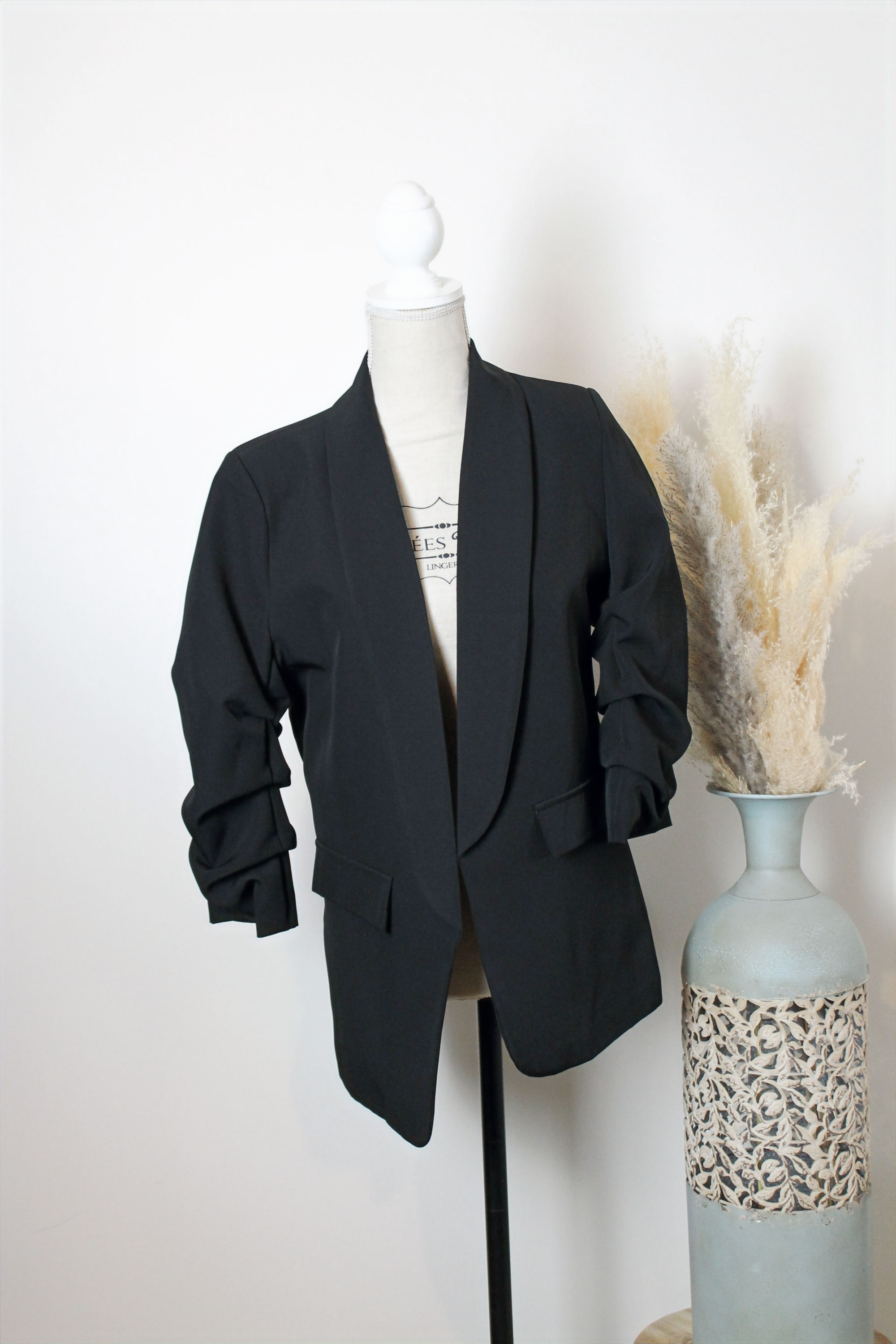 Blazer manches retroussées