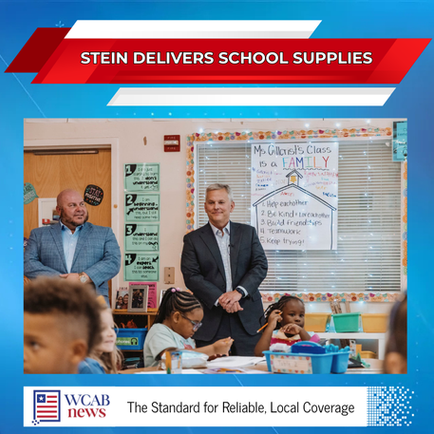 Governor Stein Delivers School Supplies