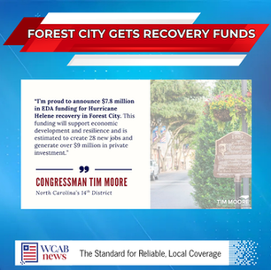 Forest City Receives $7.8 Million for Helene Recovery
