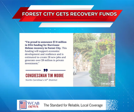 Forest City Receives $7.8 Million for Helene Recovery