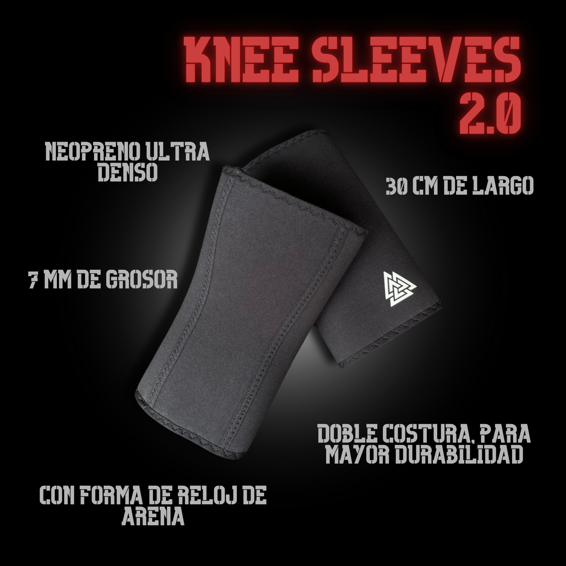 Ragnarok Knee Sleeves 2.0 (Rodilleras Rígidas)