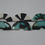 Thumbnail: Porcelain brooches with silver lockable pin fixing